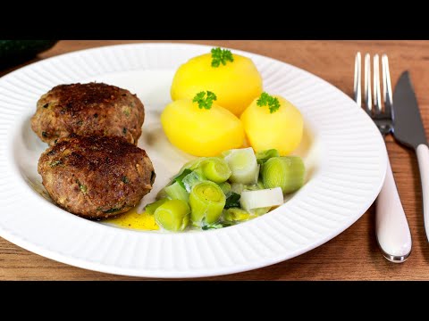 Deftige ZUCCHINI-HACK-FRIKADELLEN - Lecker Low Carb