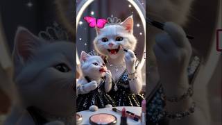 Blush on got wrong 😅 #shorts #shortsfeed #youtubeshorts #trending #cat #kitten #cute #viralvideo