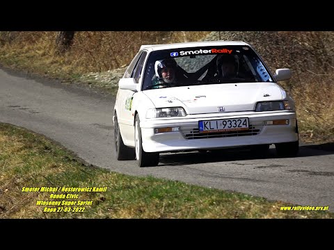 Smoter Michał / Nestorowicz Kamil - Honda Civic - Wiosenny Super Sprint Ropa 27-03-2022