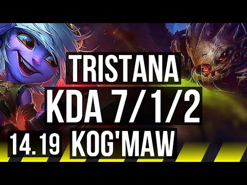 TRISTANA & Rell vs KOG'MAW & Lulu (ADC) | 7/1/2, Godlike | EUW Diamond | 14.19