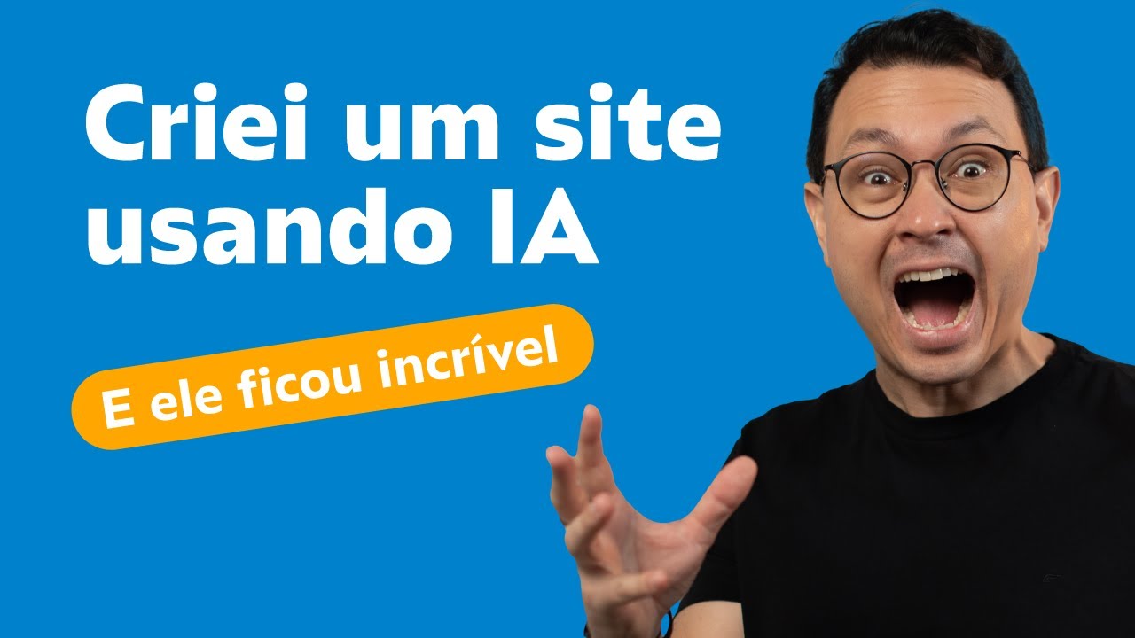 Criei um site usando Inteligência Artificial