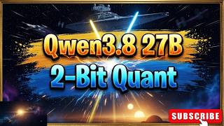 Qwen3.8-27B in 2-Bit Quant: Escha-W2 Build Locally without Loss