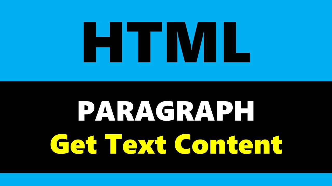 HTML - Paragraph - Get News Text File