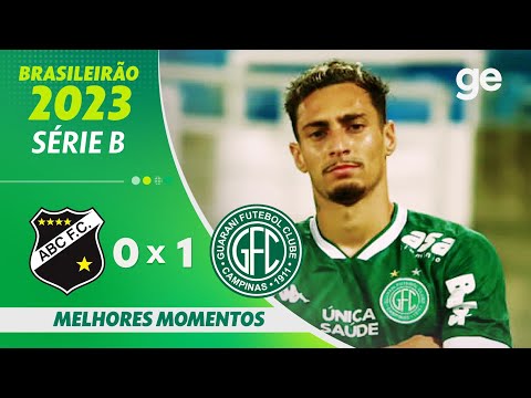 Gols e lances de ABC-RN x Guarani