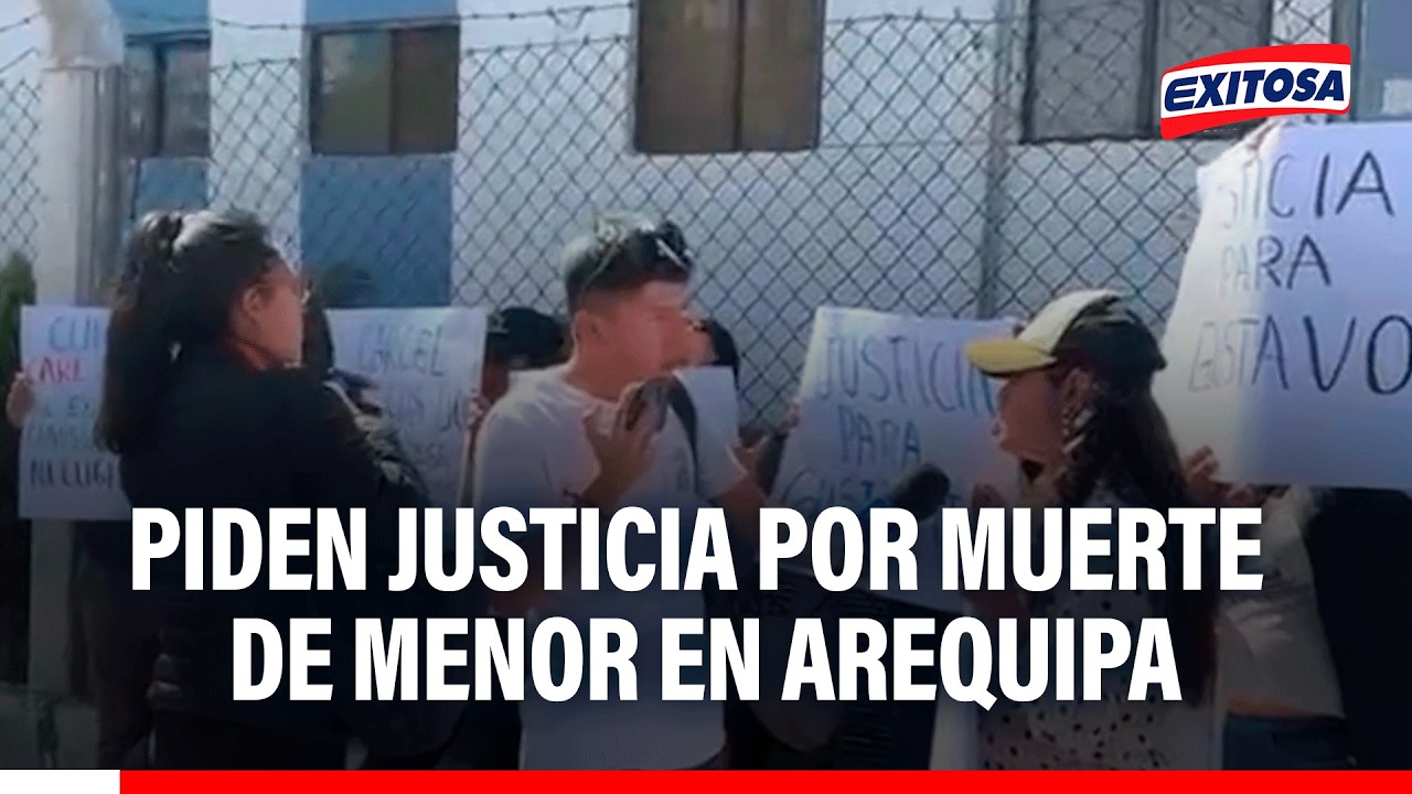 🔴🔵 Exigen justicia por muerte de niño de 7 años tras presunta negligencia médica en Arequipa