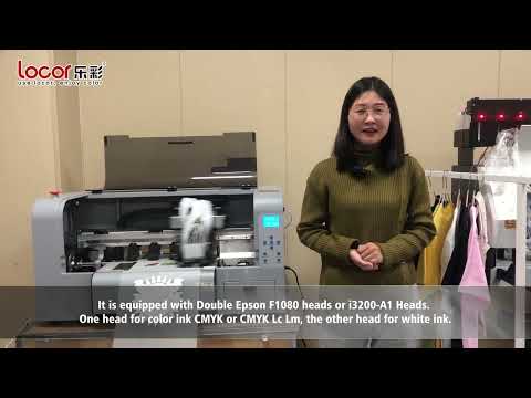 【working process】A3 dtf t-shirt printer with 2pcs Epson F1080/i3200A1 head