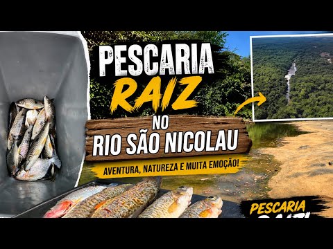 🎣 PESCARIA RAIZ NO RIO SÃO NICOLAU | AVENTURA, NATUREZA E PEIXES INCRÍVEIS!