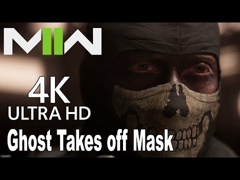 Ghost Takes off Mask Call of Duty Modern Warfare 2 [4K]