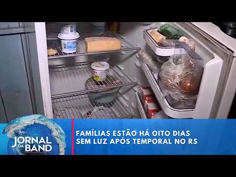 Famílias estão há oito dias sem luz após temporal no RS | Jornal da Band