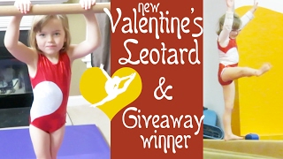 New Valentine's Gymnastics Leotard and Giveaway Winner! | Crazy8Family