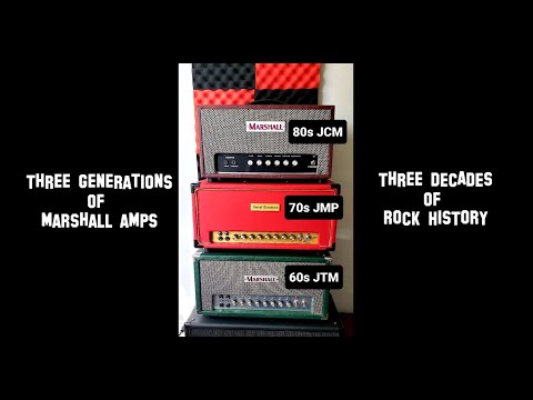 Three Generations of Marshall Tones JTM vs JMP vs JCM KLD Clones