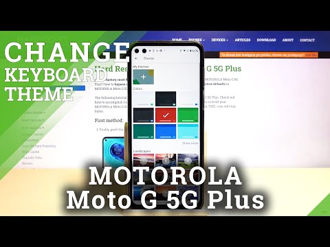 How to Change Keyboard Theme on MOTOROLA Moto G 5G Plus – Set New Keyboard Theme
