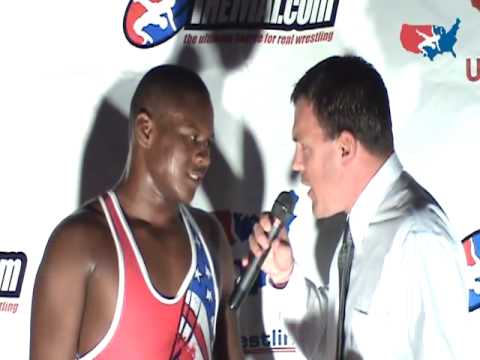 Cadet Freestyle 160 pound champion Glen Climmons of Georgia