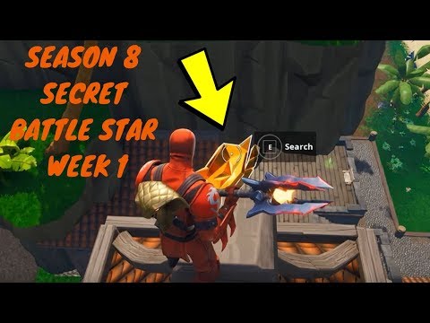 Fortnite - SEASON 8 WEEK 1 DISCOVERY CHALLENGE SECRET BATTLE STAR LOCATION IN LOADING SCREEN #1