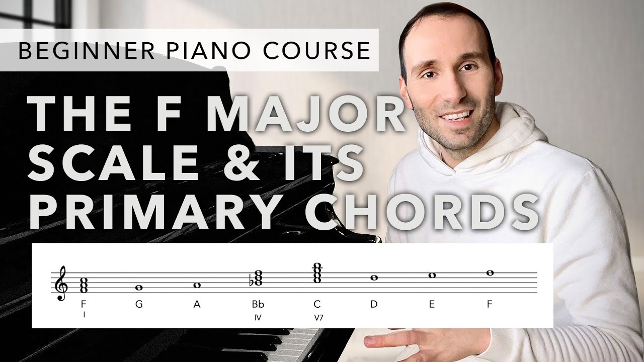 Beginner Piano Course Level 2 | 60. The F Major scale & its Primary Chords
