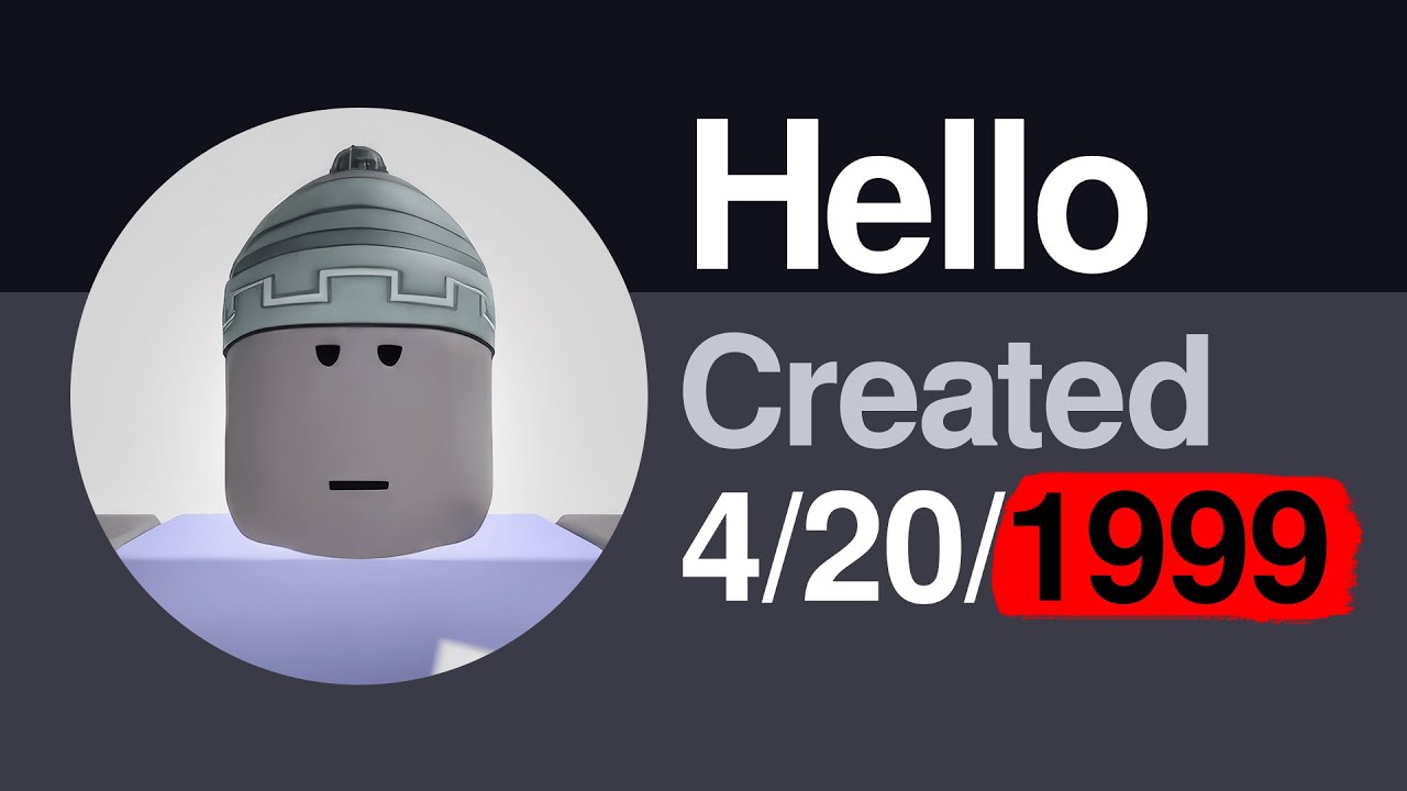THE FIRST ROBLOX ACCOUNT
