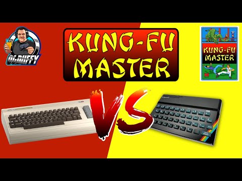 Sinclair Spectrum VS Commodore 64  KUNG FU MASTER comparison