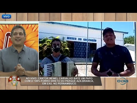 Entrevista ao vivo e clipe de Memel Carvalho no 100% ForroÌ