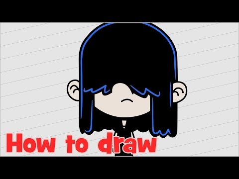 How to draw The Loud House characters Lucy Loud