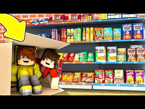 ISMETRG 24 SAAT DÜKKANDA SAKLANDI! 😱 - Minecraft