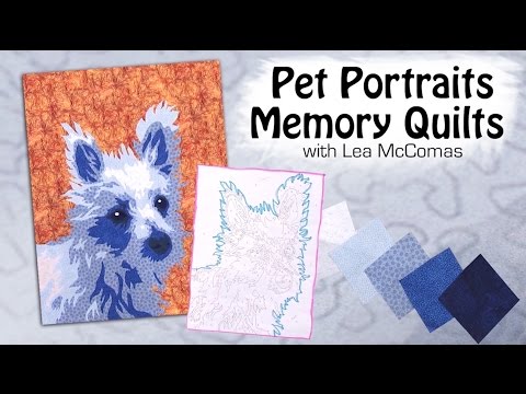 Pet Portrait Memory Quilts with Lea McComas- Iron Shoe Quilting Tip