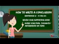 How to write a Conclusion
