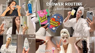 Shower routine ️ ضربت تحمحيمة دايزها الكلام روتيني للعناية بالبشرة و الشعر خطوة بخطوة ️٠