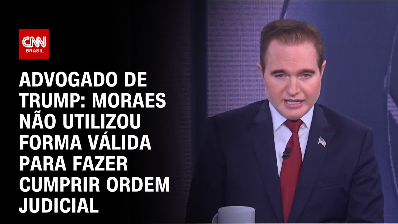 Advogado de Trump: Moraes não utilizou forma válida para fazer cumprir ordem judicial | CNN ARENA