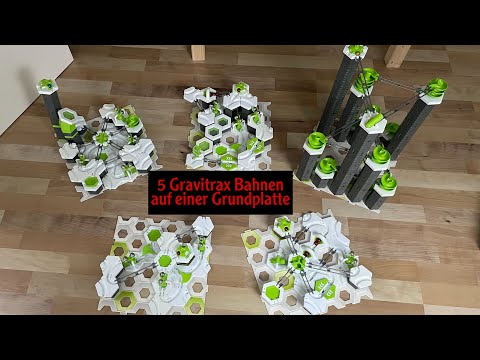 5 interessante Gravitrax Bahnen auf einer Grundplatte 👍😮