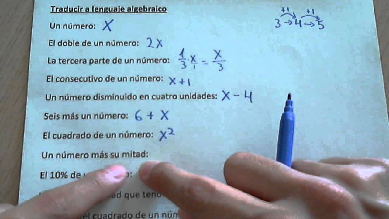 Lenguaje algebraico