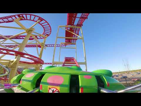 Front row point of view footage of Crazy Mouse