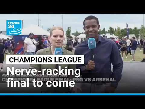 Festive atmosphere in Budapest as PSG and Arsenal eye Champions League title