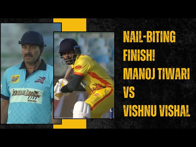 Manoj Tiwari and Vishnu Vishal Batting | Bhojpuri Dabanggs vs Chennai Rhinos | CCL Highlights