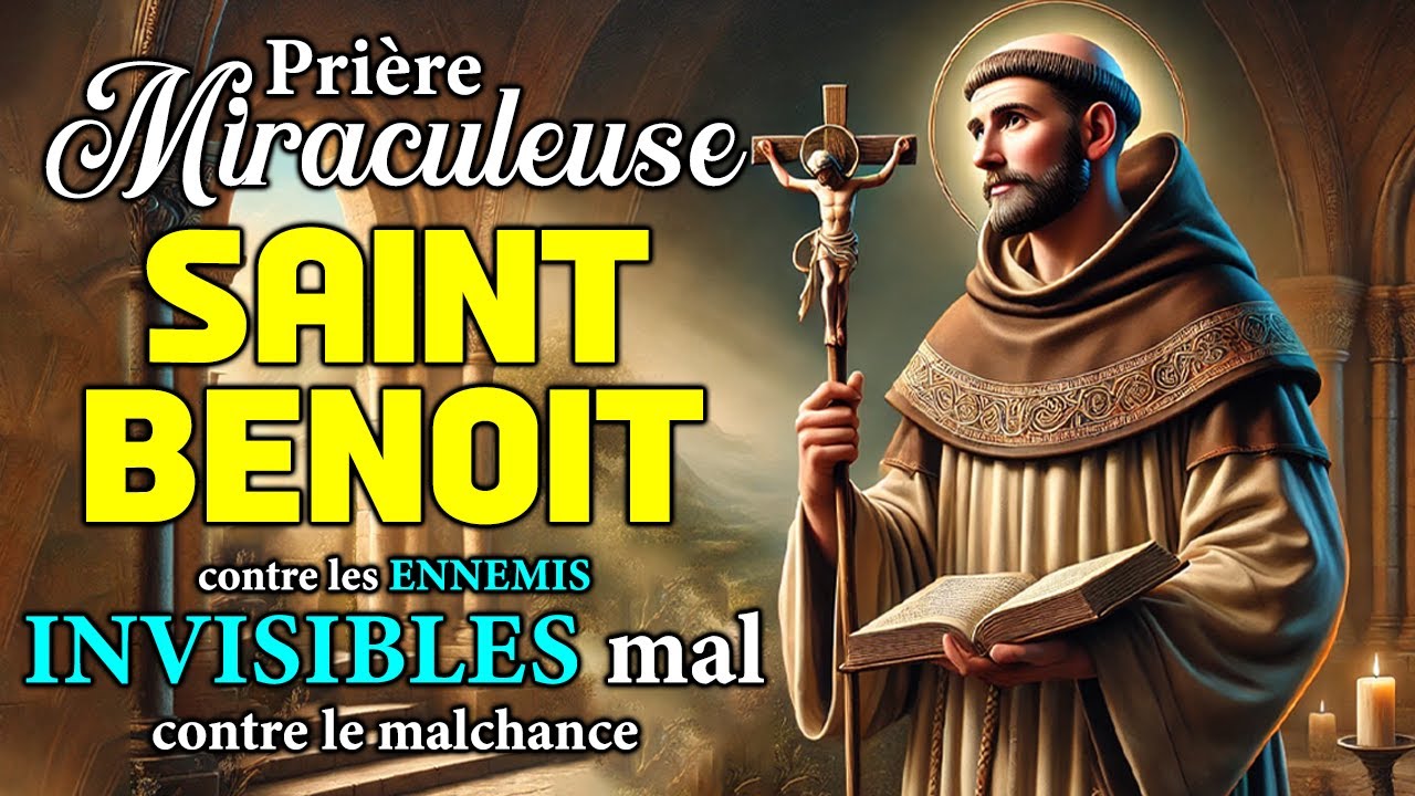 PUISSANTE Prière de SAINT BENOÎT 💫 ÉCOUTEZ-LA une SEULE fois et ÉLOIGNEZ tous vos ENNEMIS