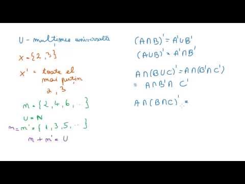 Diferite operatii cu multimi