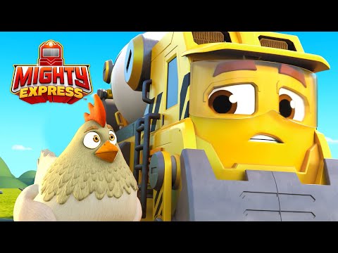 Build-It Brock Wakes Up the Farm Animals 🐓| Mighty Express Clips | Cartoons for Kids