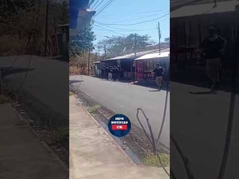 Operativo en Cañas, Guanacaste Barrio Las Cañás, se investiga por drogas al menudeo y homicidio.
