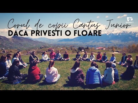 Daca privesti o floare | Corul de copii Cantus Junior | Videoclip Speranta TV