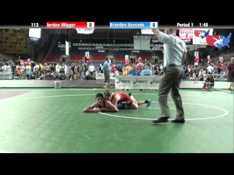 Fargo 2012 113 Round 2: Jordan Wigger (South Carolina) vs. Brandon Acevedo (Arizona)