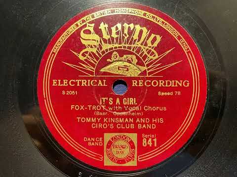 It's The Girl - Tommy Kinsman And His Ciro's Club Dance Band - Sterno 841