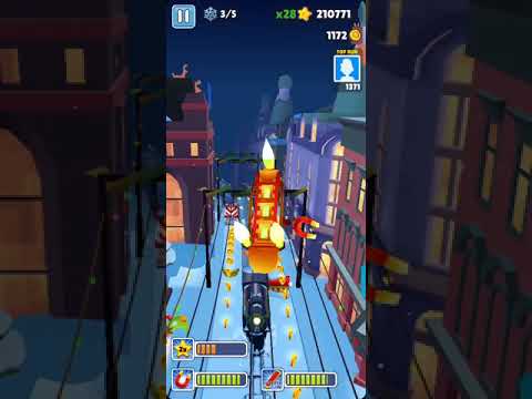 watch from6:20subway surfers how to get high score without stuglling between the trains #coolboards