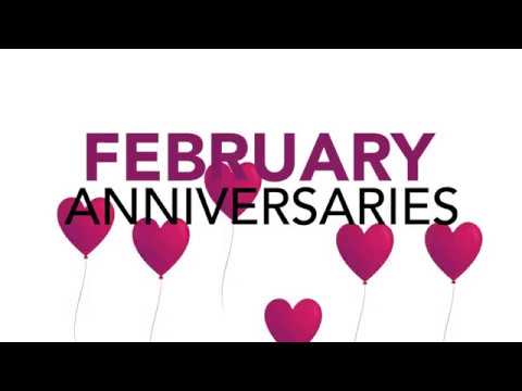 February 2018 Anniversaries