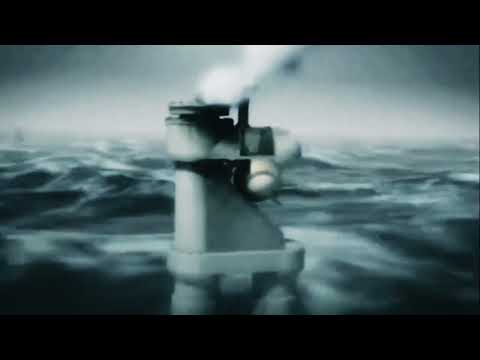 Schnorchel system and german U-boat Diesel engine in operation