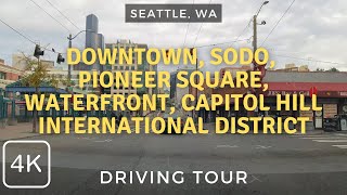Download the video "Downtown Seattle, Waterfront, International District & Capitol Hill Driving Tour | Seattle, WA 2025"