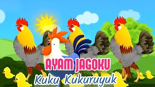 Download lagu Belajar bernyanyi bersama lagu anak 🇮🇩 || ayam jagoku kukuruyuk || lagu anak populer   Lirik lagu mp3