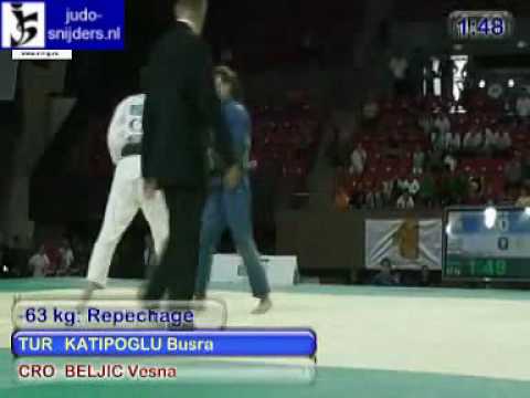Judo 2009 Yerevan: Katipoglu (TUR) - Beljic (CRO) [-63kg].