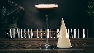 Parmesan Espresso Martini. Yes. it's a thing