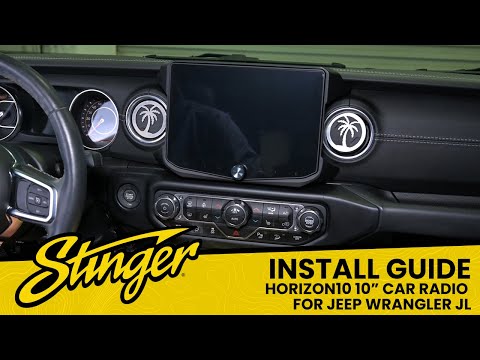 Install: HORIZON10 Jeep Wrangler JL (2018-2023)/Gladiator JT (2020-2023) 10\" Radio Integrated Kit
