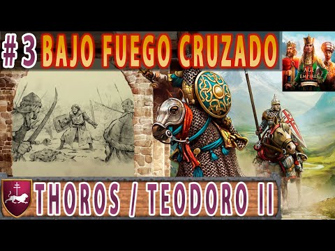 ⚔️ Thoros (Teodoro II) - Misión 3: Bajo fuego cruzado 🛡 Age of Empires 2 | The Mountain Royals