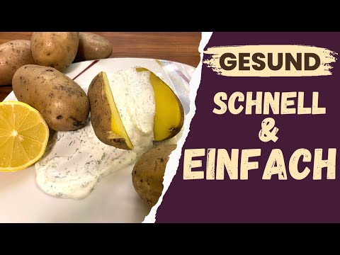 Pellkartoffel und Kräuterquark schnell und einfach selber machen.